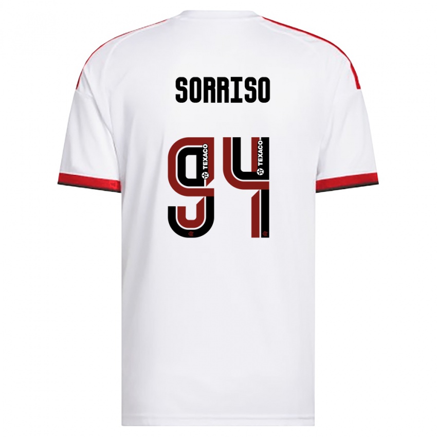 ילדים Sorriso #94 לבן אדום שחור הרחק ג'רזי 2026/27 חולצה קצרה