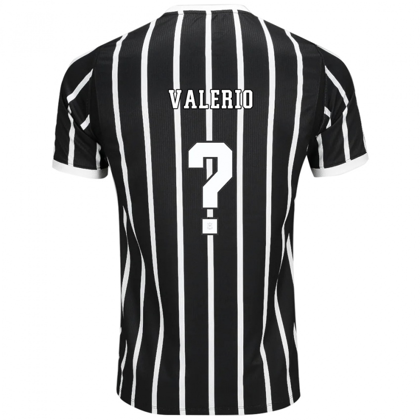 ילדים Rodrigo Valerio #0 שחור לבן אדום הרחק ג'רזי 2026/27 חולצה קצרה