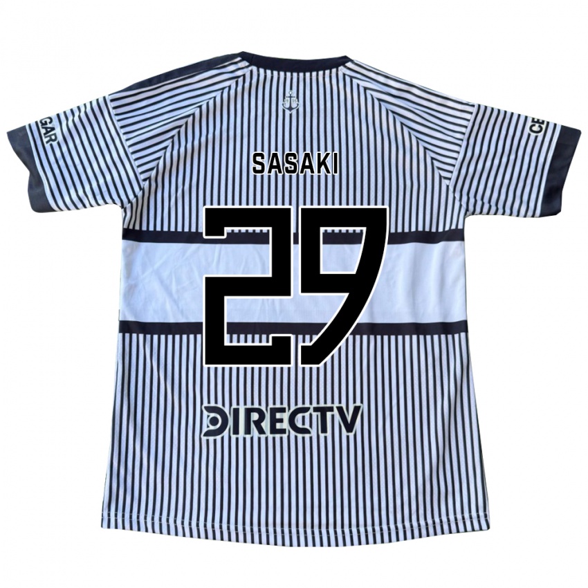 ילדים Yuria Sasaki #29 לבן שחור צהוב הרחק ג'רזי 2026/27 חולצה קצרה