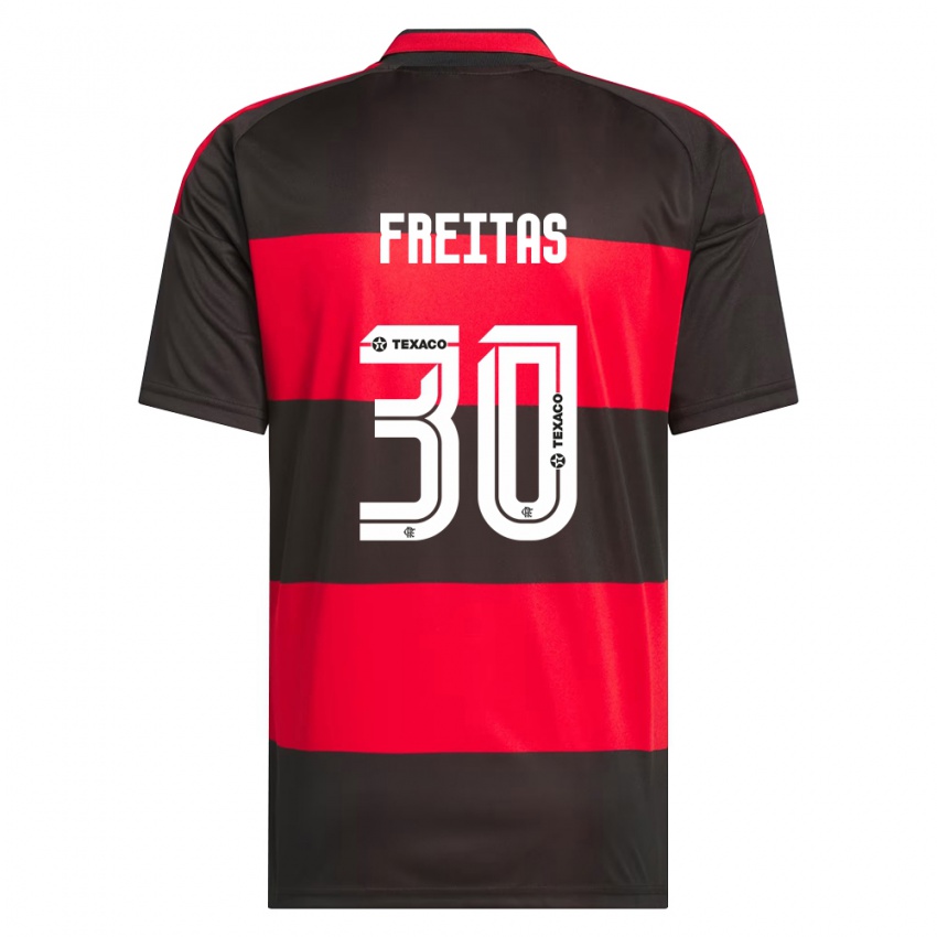 ילדים Joaquín Freitas #30 אדום שחור לבן ג'רזי ביתית 2026/27 חולצה קצרה