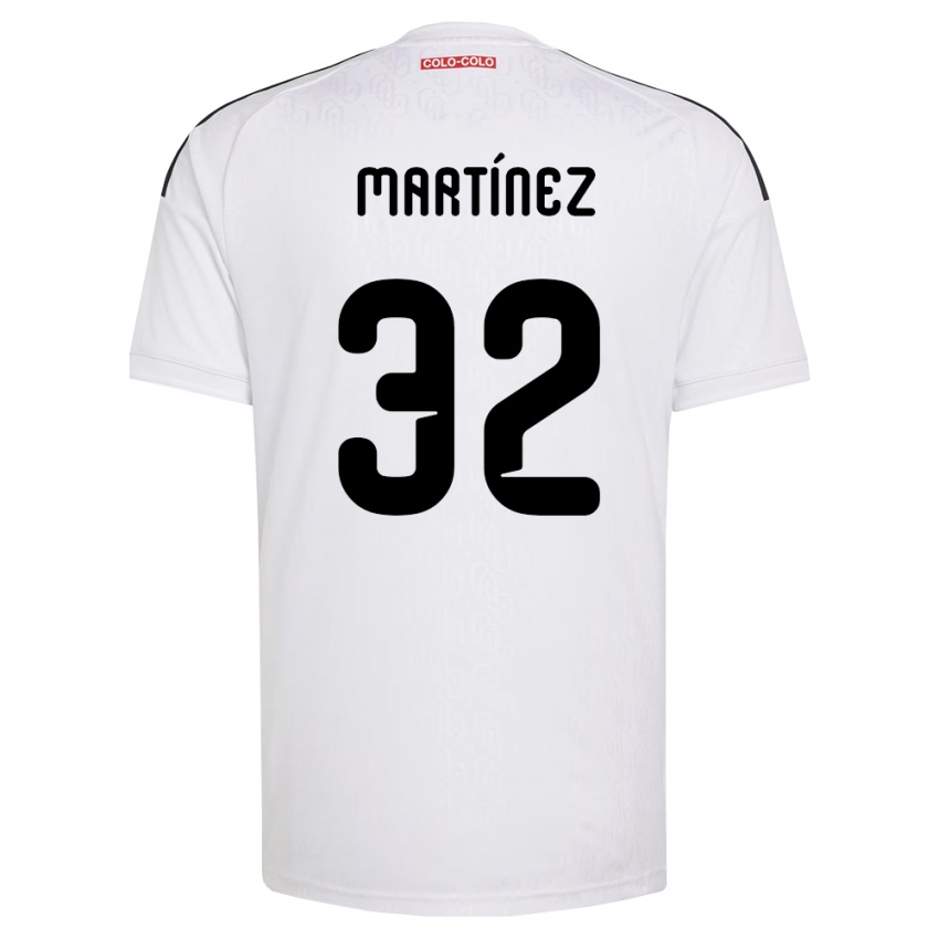 גברים Vicente Martínez #32 לבן שחור ג'רזי ביתית 2026/27 חולצה קצרה