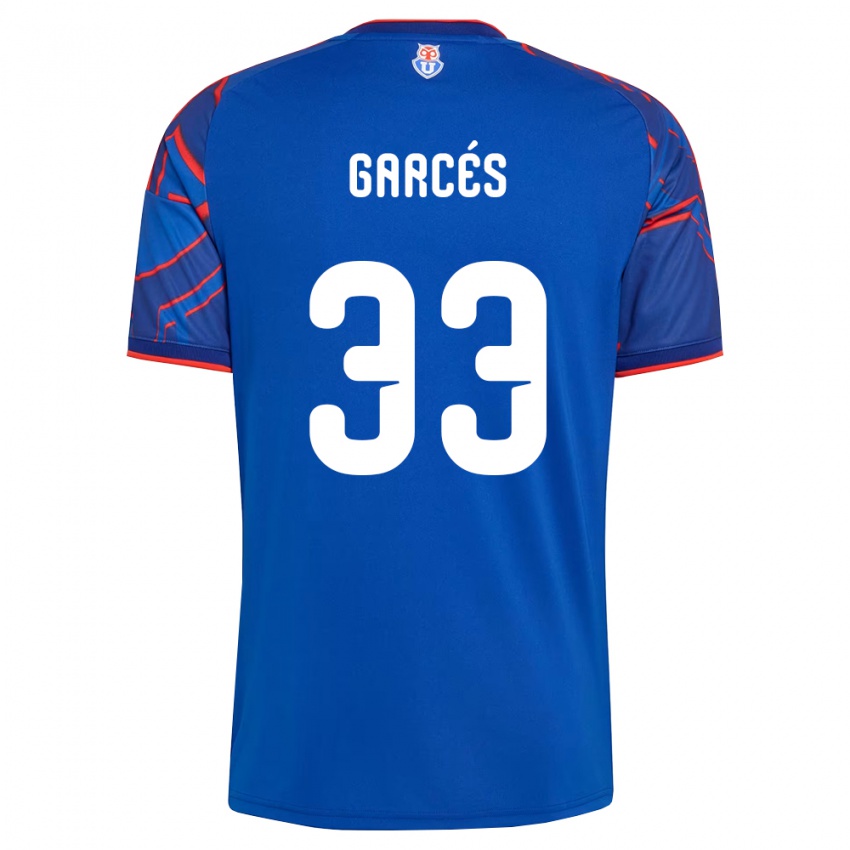 גברים Simón Garcés #33 כחול מלכותי אדום ג'רזי ביתית 2026/27 חולצה קצרה