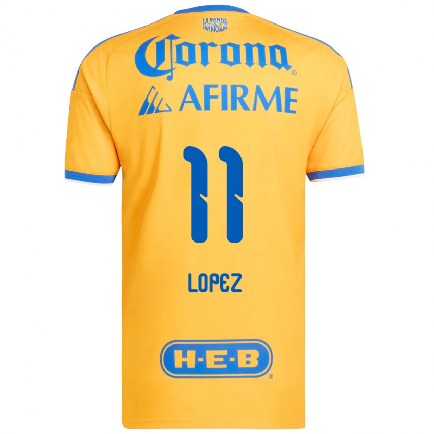 גברים Nicolas Lopez #11 צהוב כחול ג'רזי ביתית 2026/27 חולצה קצרה