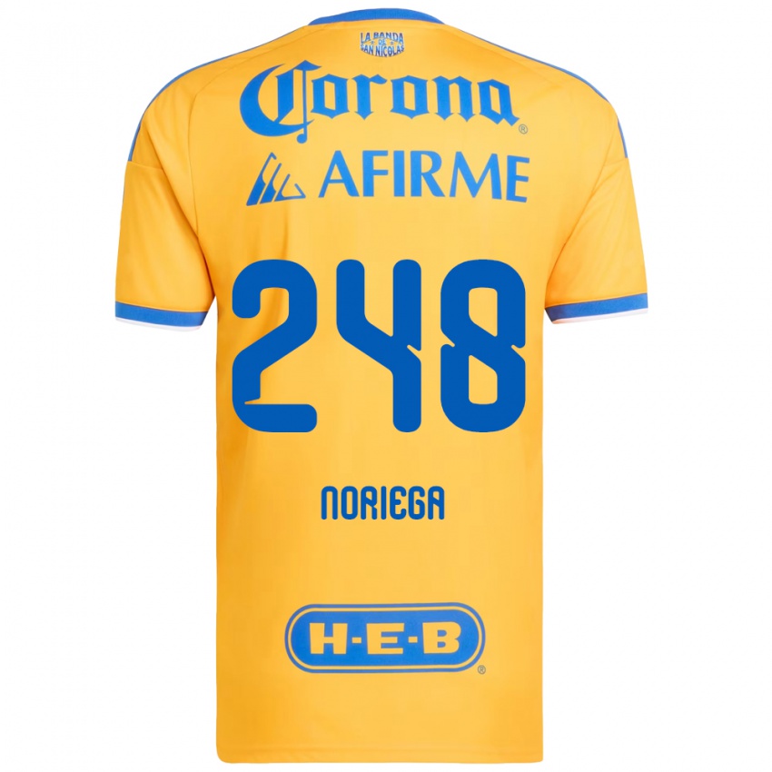 גברים Jonathan Noriega #248 צהוב כחול ג'רזי ביתית 2026/27 חולצה קצרה
