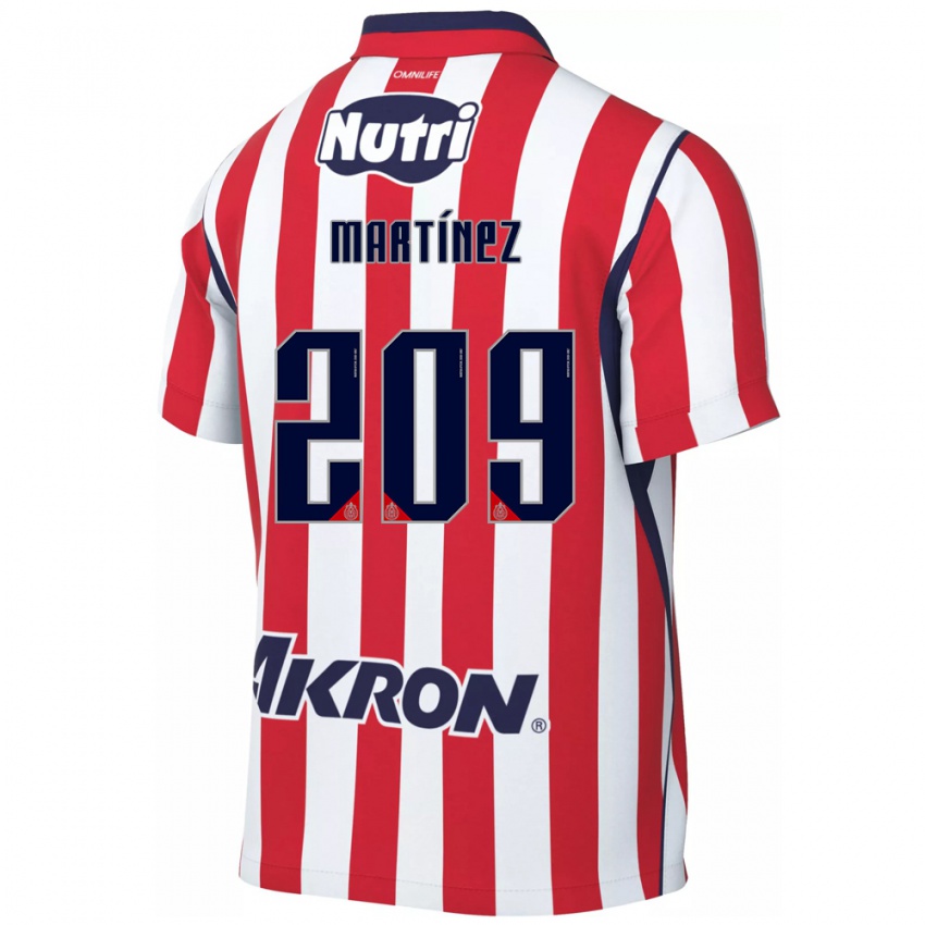 גברים Iván Martínez #209 אדום לבן ג'רזי ביתית 2026/27 חולצה קצרה