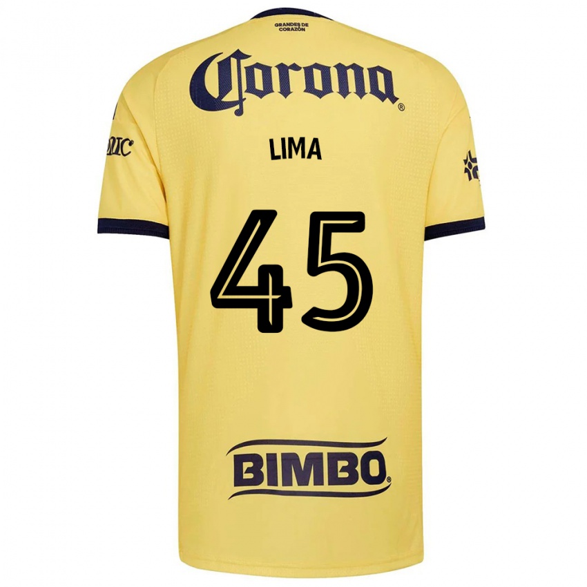 גברים Lima #45 צהוב אדום שחור ג'רזי ביתית 2026/27 חולצה קצרה