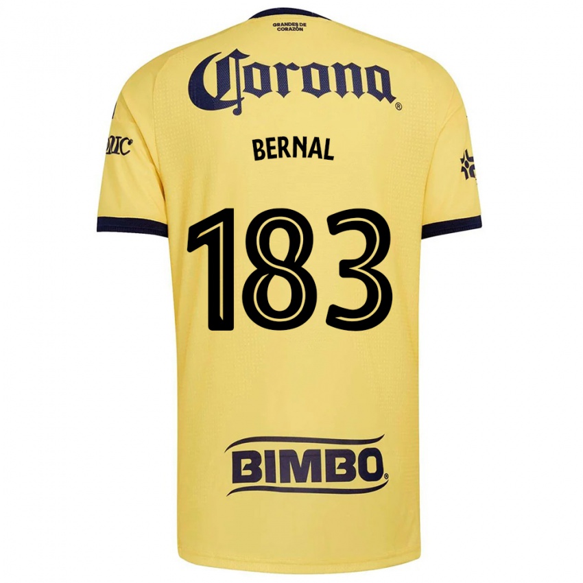 גברים David Bernal #183 צהוב אדום שחור ג'רזי ביתית 2026/27 חולצה קצרה