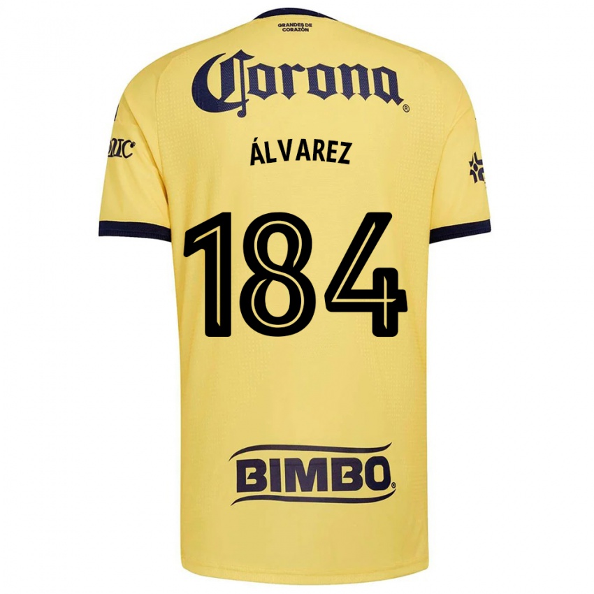 גברים Antonio Álvarez #184 צהוב אדום שחור ג'רזי ביתית 2026/27 חולצה קצרה