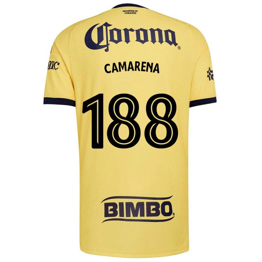 גברים Santiago Camarena #188 צהוב אדום שחור ג'רזי ביתית 2026/27 חולצה קצרה