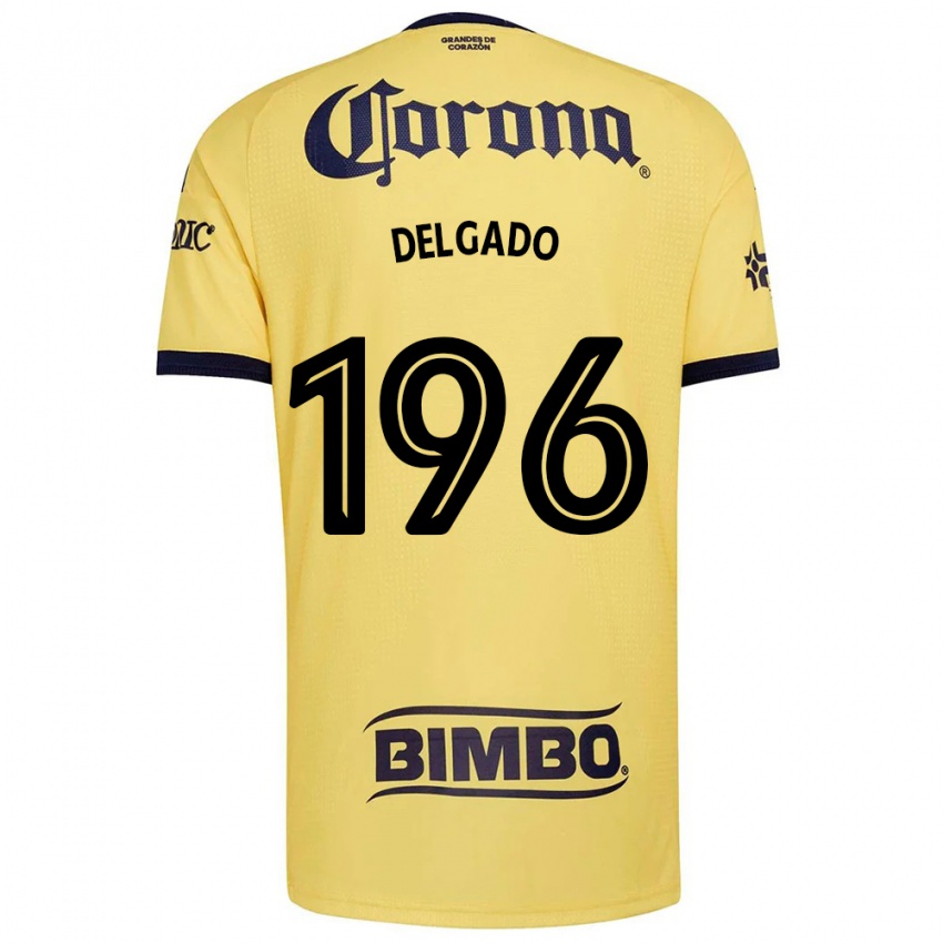 גברים Gael Delgado #196 צהוב אדום שחור ג'רזי ביתית 2026/27 חולצה קצרה