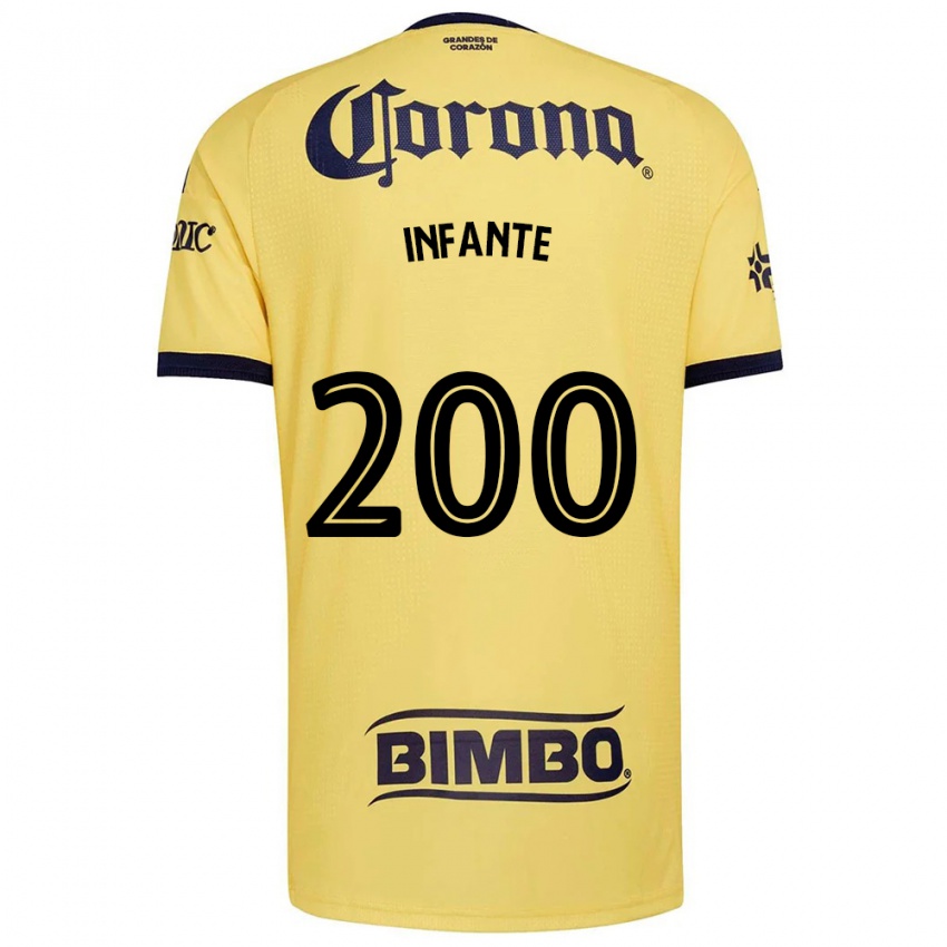 גברים Armando Infante #200 צהוב אדום שחור ג'רזי ביתית 2026/27 חולצה קצרה