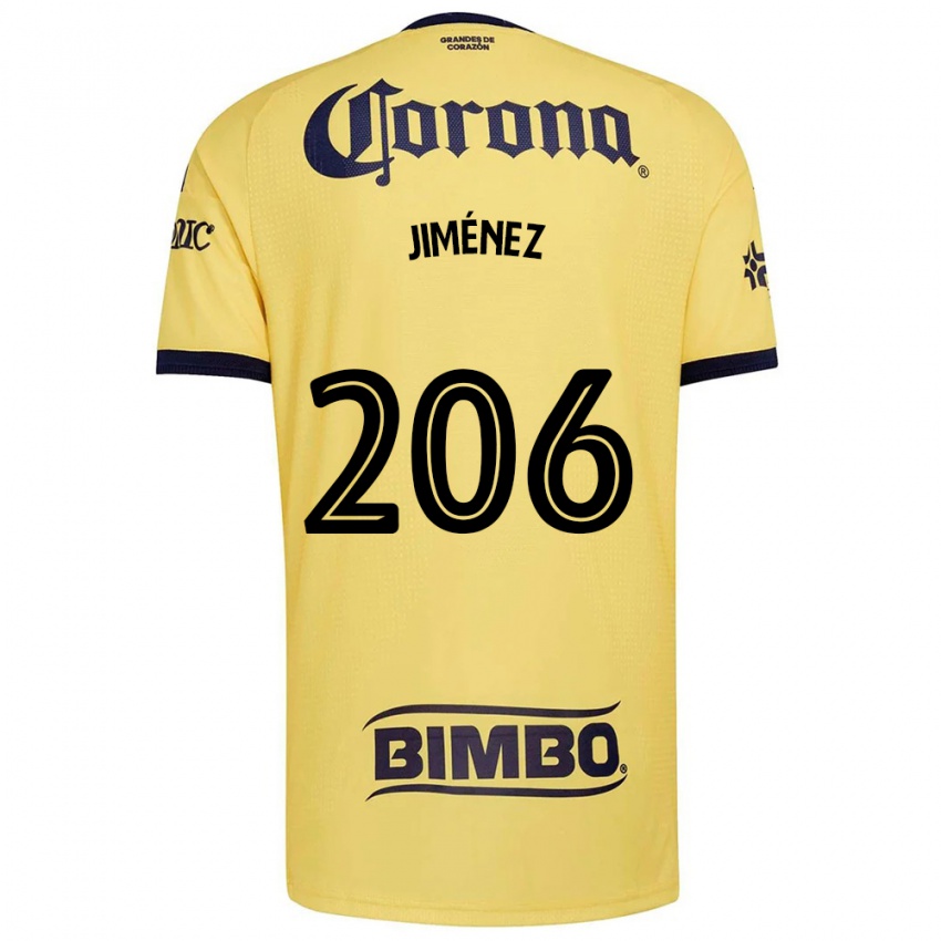 גברים Derek Jiménez #206 צהוב אדום שחור ג'רזי ביתית 2026/27 חולצה קצרה