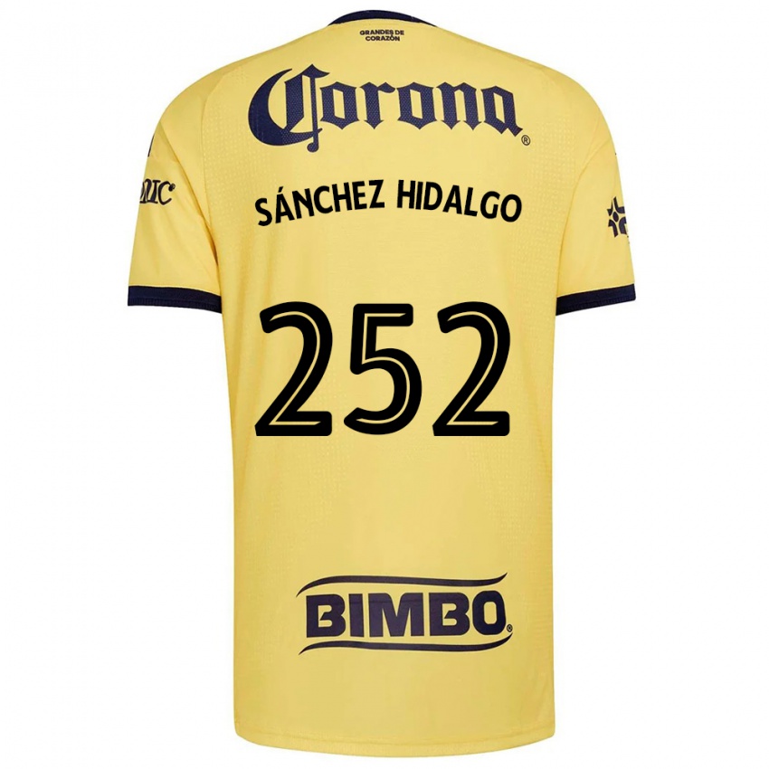 גברים Horacio Sánchez Hidalgo #252 צהוב אדום שחור ג'רזי ביתית 2026/27 חולצה קצרה