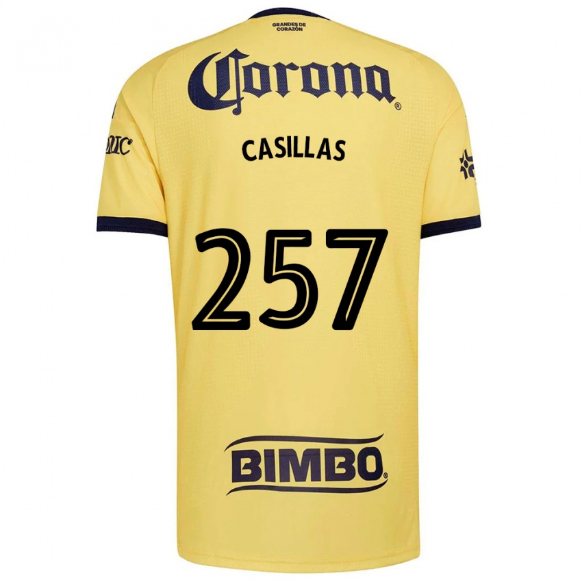 גברים Iván Casillas #257 צהוב אדום שחור ג'רזי ביתית 2026/27 חולצה קצרה