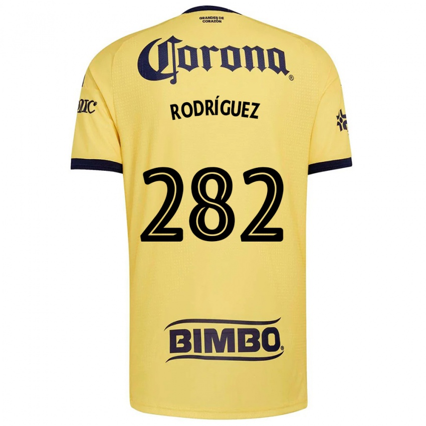 גברים Francisco Rodríguez #282 צהוב אדום שחור ג'רזי ביתית 2026/27 חולצה קצרה