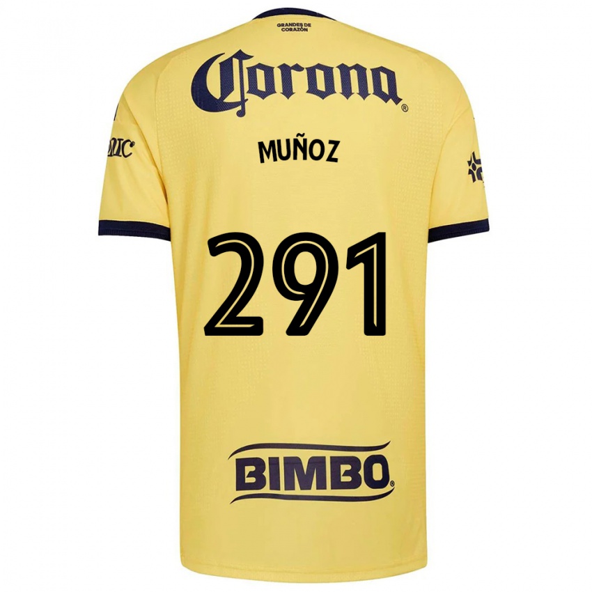גברים Jorge Muñoz #291 צהוב אדום שחור ג'רזי ביתית 2026/27 חולצה קצרה