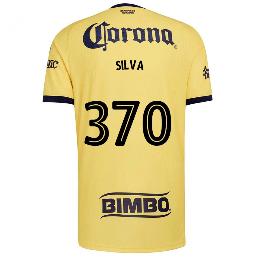 גברים Sebastián Silva #370 צהוב אדום שחור ג'רזי ביתית 2026/27 חולצה קצרה