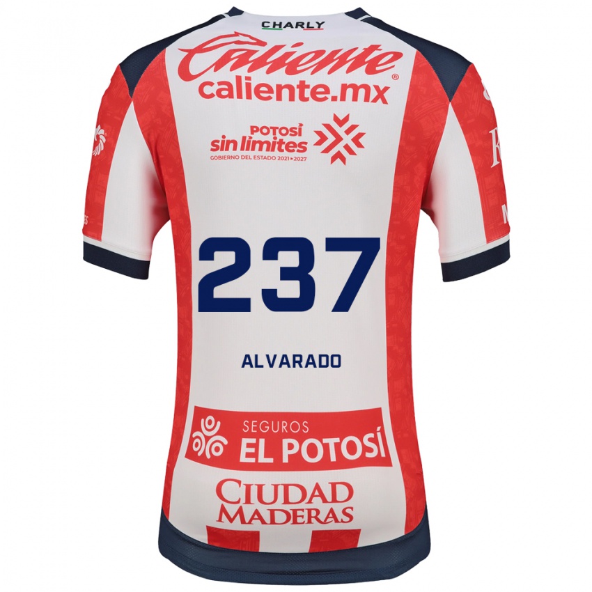 גברים Luis Alvarado #237 אדום לבן שחור ג'רזי ביתית 2026/27 חולצה קצרה