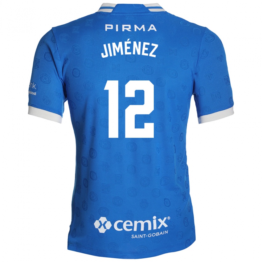 גברים Luis Jiménez #12 כחול לבן אדום ג'רזי ביתית 2026/27 חולצה קצרה