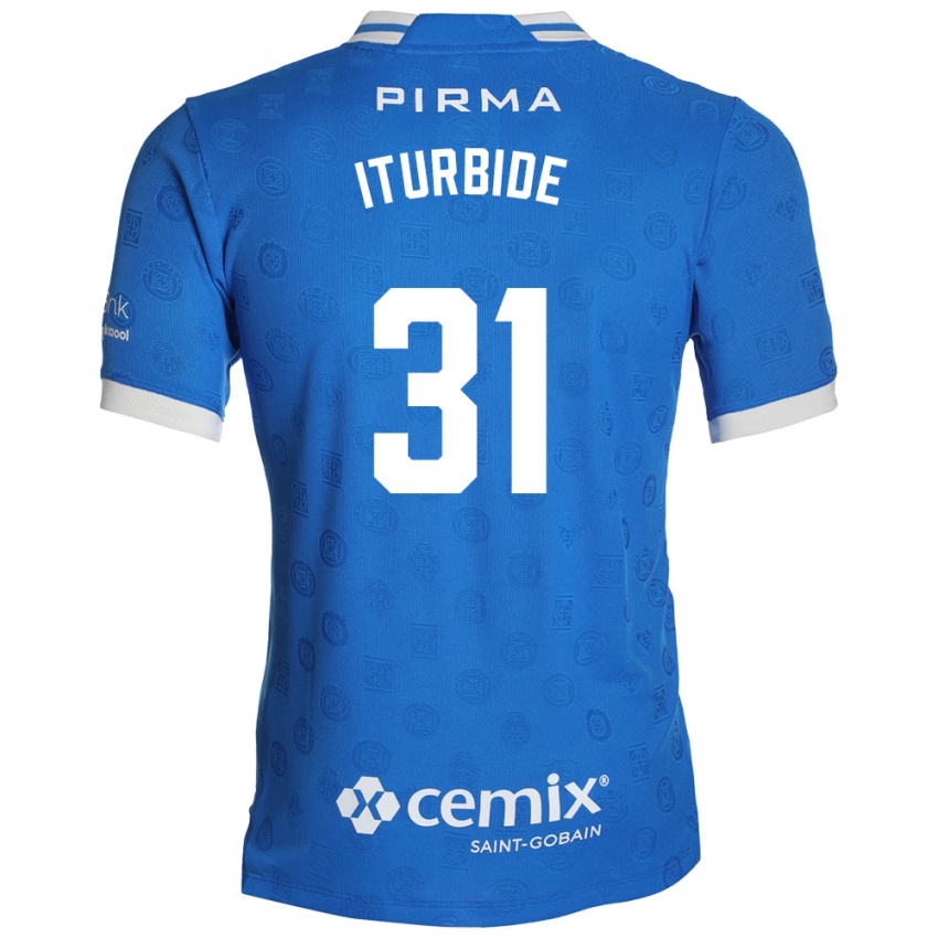 גברים Luis Iturbide #31 כחול לבן אדום ג'רזי ביתית 2026/27 חולצה קצרה