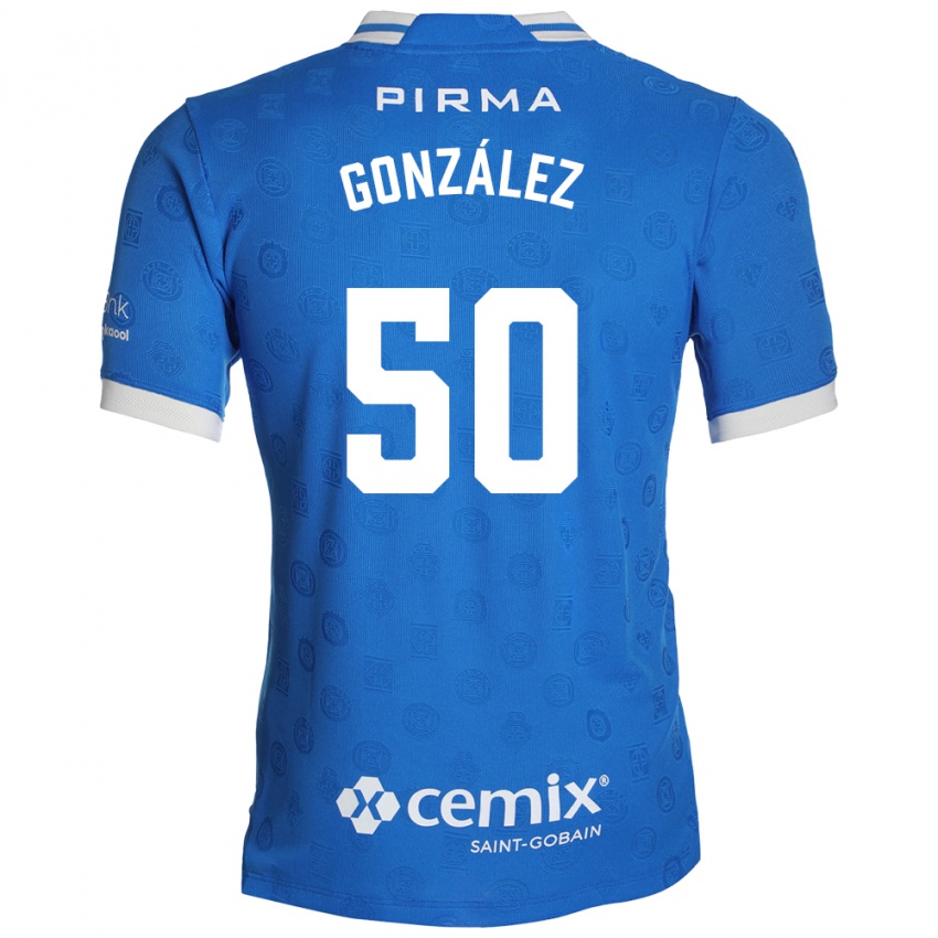 גברים Kenneth González #50 כחול לבן אדום ג'רזי ביתית 2026/27 חולצה קצרה