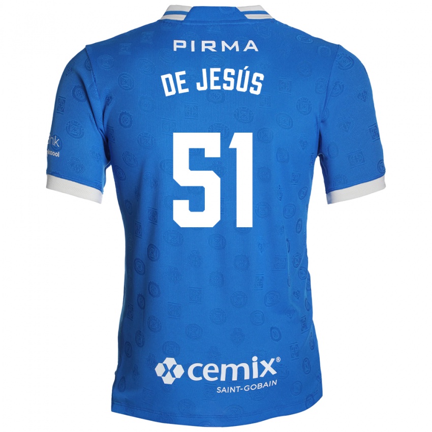 גברים Luis De Jesús #51 כחול לבן אדום ג'רזי ביתית 2026/27 חולצה קצרה