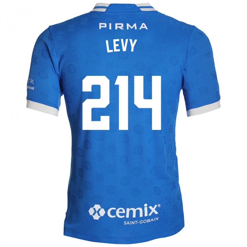 גברים Mateo Levy #214 כחול לבן אדום ג'רזי ביתית 2026/27 חולצה קצרה
