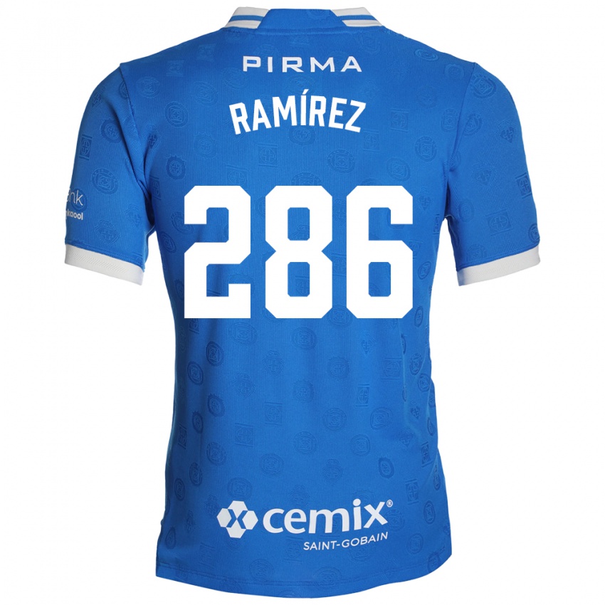 גברים Mauricio Ramírez #286 כחול לבן אדום ג'רזי ביתית 2026/27 חולצה קצרה