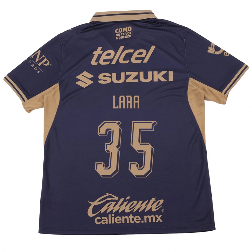 גברים Pablo Lara #35 סגול חום ג'רזי ביתית 2026/27 חולצה קצרה