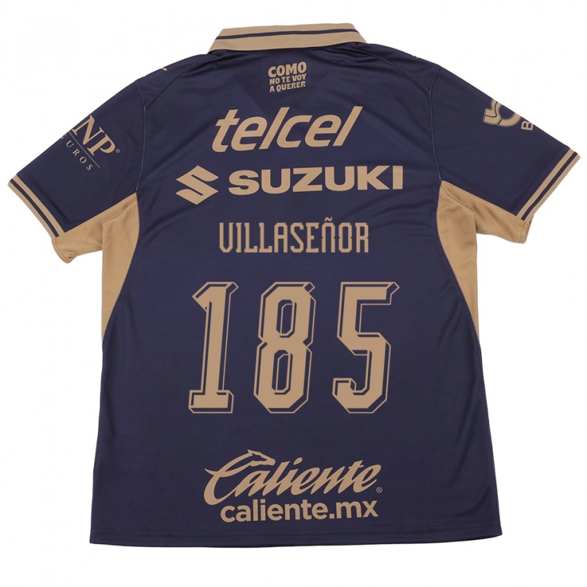 גברים Emiliano Villaseñor #185 סגול חום ג'רזי ביתית 2026/27 חולצה קצרה