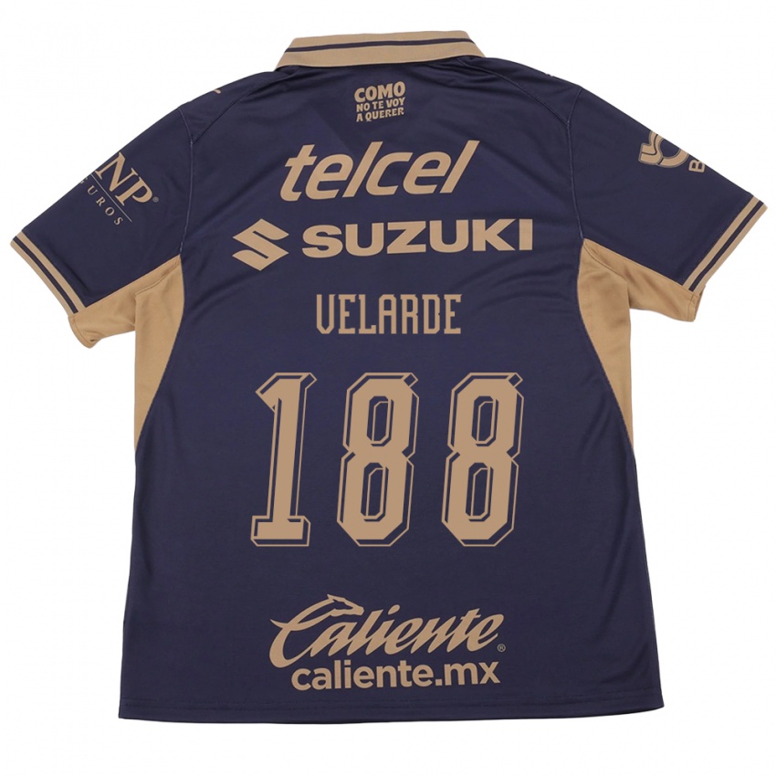 גברים Andrés Velarde #188 סגול חום ג'רזי ביתית 2026/27 חולצה קצרה