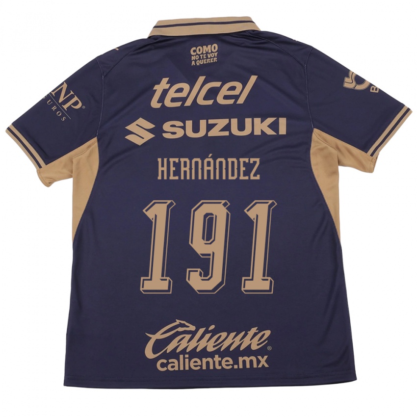 גברים Marco Hernández #191 סגול חום ג'רזי ביתית 2026/27 חולצה קצרה