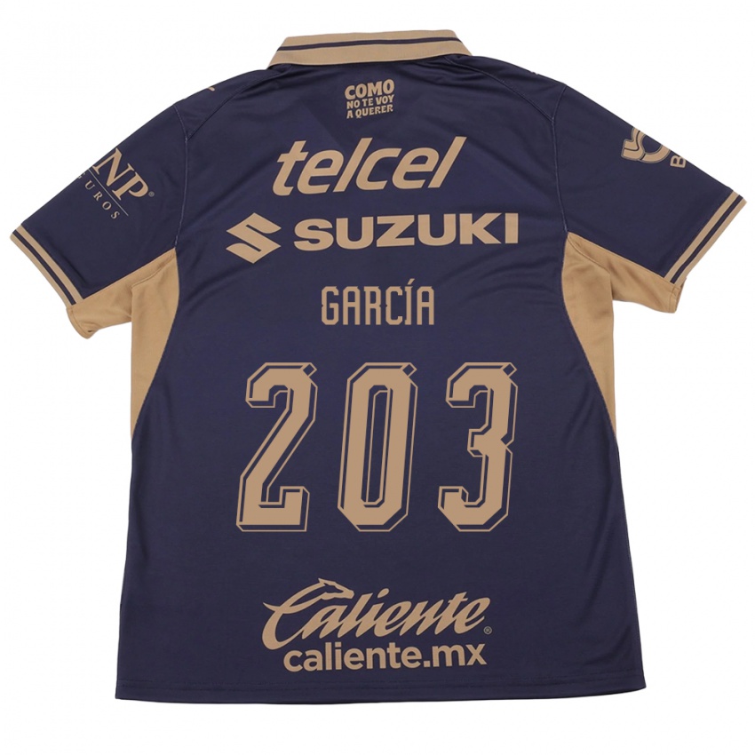 גברים Stanley García #203 סגול חום ג'רזי ביתית 2026/27 חולצה קצרה