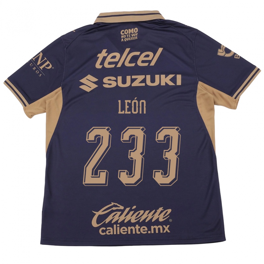 גברים Andryk León #233 סגול חום ג'רזי ביתית 2026/27 חולצה קצרה