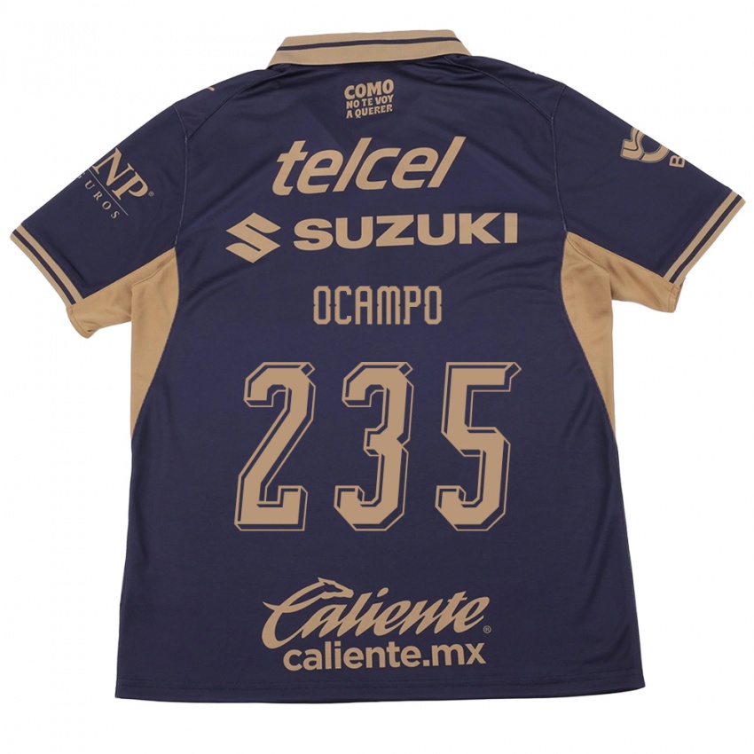 גברים Johan Ocampo #235 סגול חום ג'רזי ביתית 2026/27 חולצה קצרה