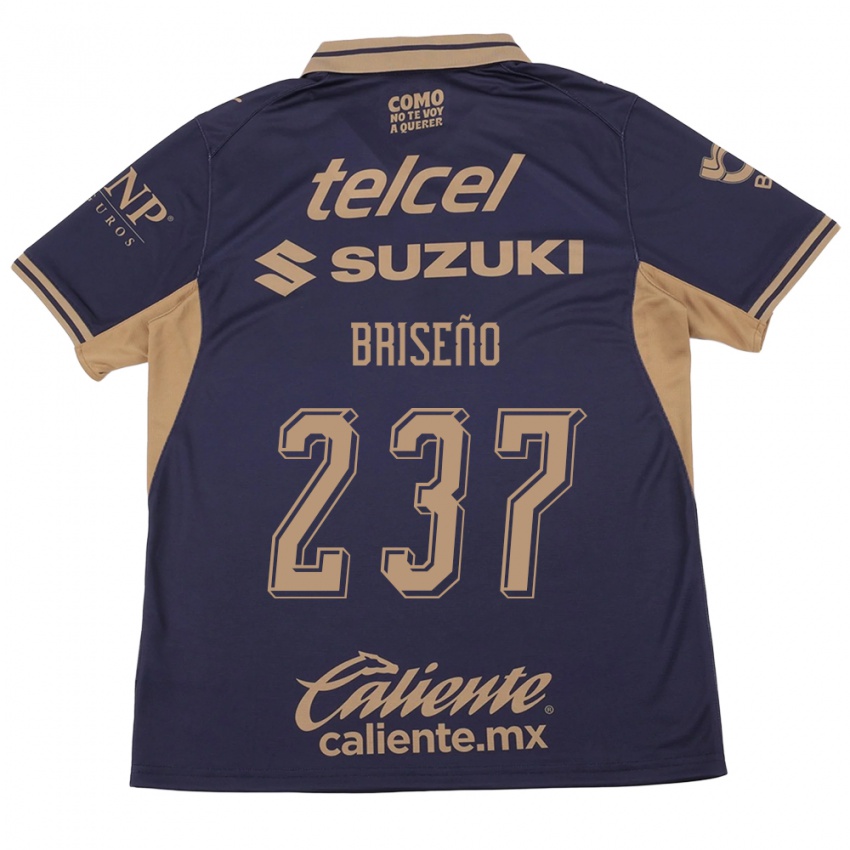 גברים Juan Briseño #237 סגול חום ג'רזי ביתית 2026/27 חולצה קצרה