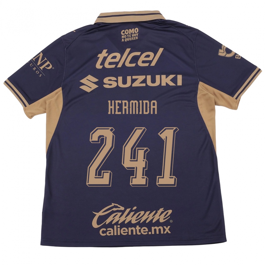 גברים Emiliano Hermida #241 סגול חום ג'רזי ביתית 2026/27 חולצה קצרה