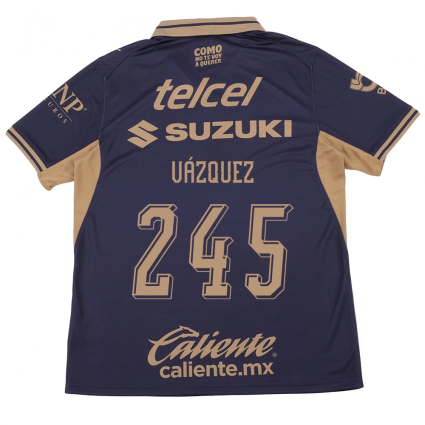 גברים Austin Vázquez #245 סגול חום ג'רזי ביתית 2026/27 חולצה קצרה