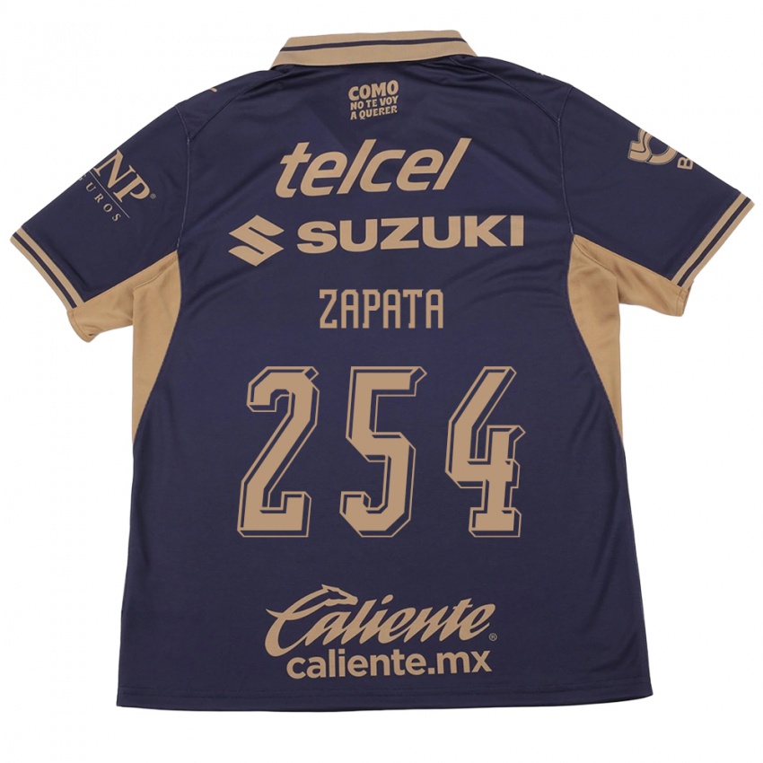 גברים Jan Zapata #254 סגול חום ג'רזי ביתית 2026/27 חולצה קצרה
