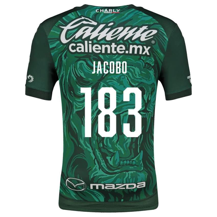 גברים Sebastián Jacobo #183 ירוק שחור ג'רזי ביתית 2026/27 חולצה קצרה