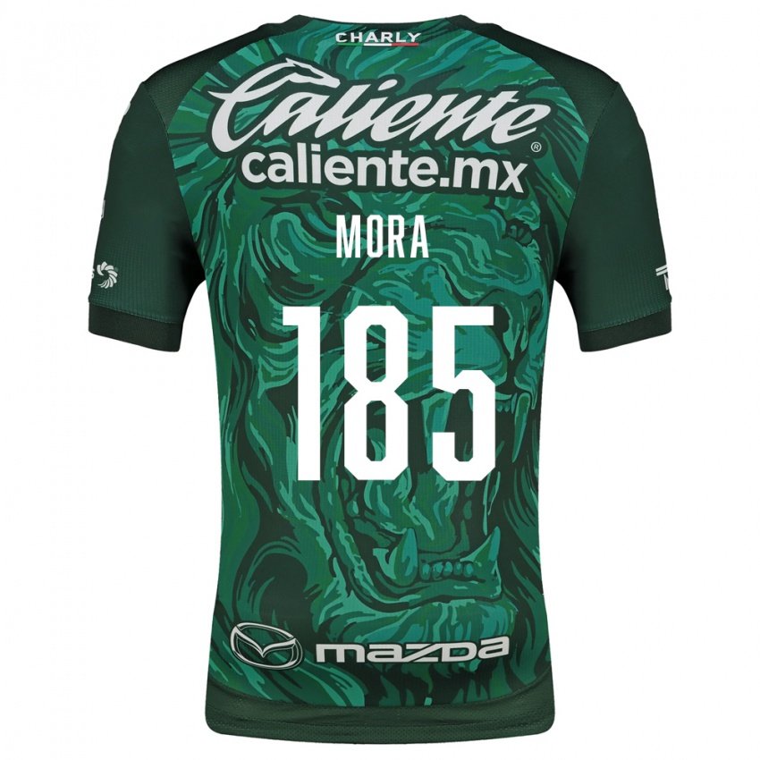 גברים Christopher Mora #185 ירוק שחור ג'רזי ביתית 2026/27 חולצה קצרה