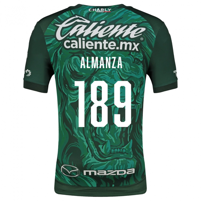 גברים Román Almanza #189 ירוק שחור ג'רזי ביתית 2026/27 חולצה קצרה