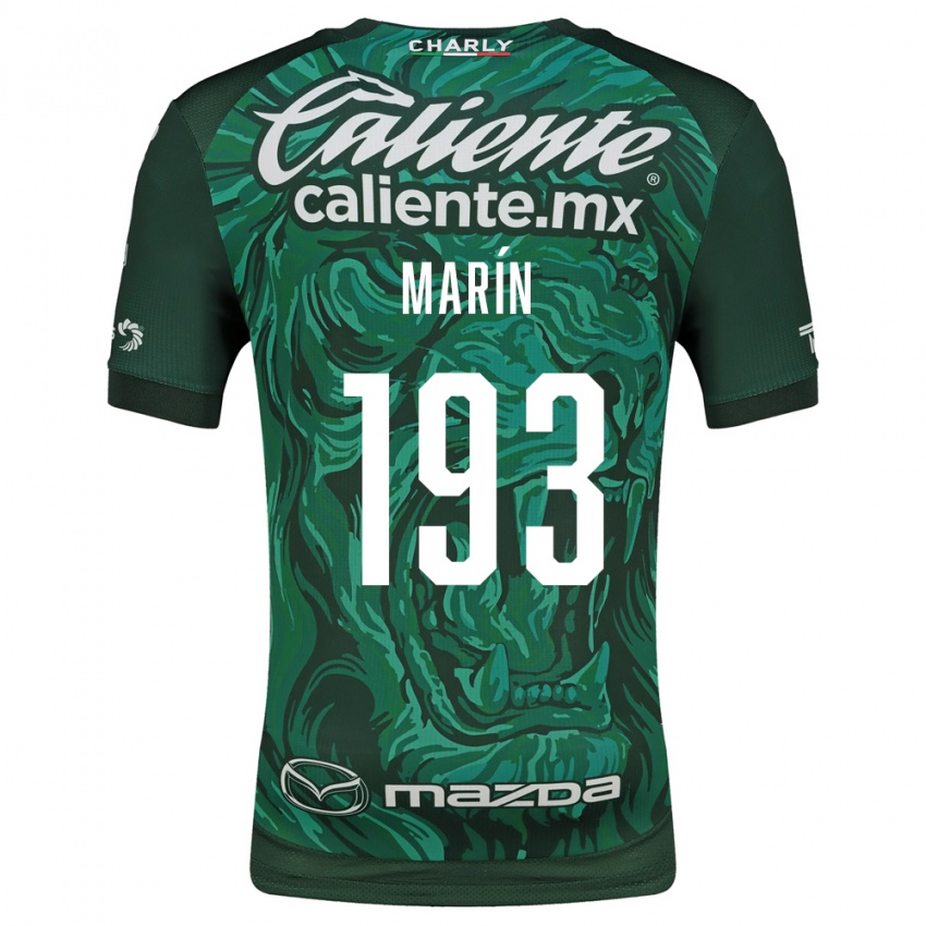 גברים Duilio Marín #193 ירוק שחור ג'רזי ביתית 2026/27 חולצה קצרה