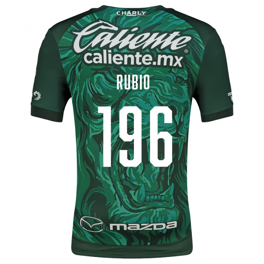 גברים Jorge Rubio #196 ירוק שחור ג'רזי ביתית 2026/27 חולצה קצרה