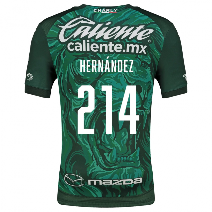 גברים Iván Hernández #214 ירוק שחור ג'רזי ביתית 2026/27 חולצה קצרה