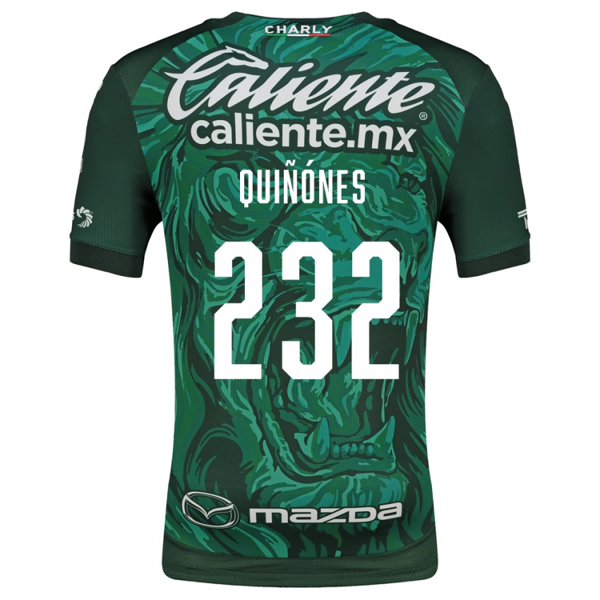 גברים Jorge Quiñónes #232 ירוק שחור ג'רזי ביתית 2026/27 חולצה קצרה