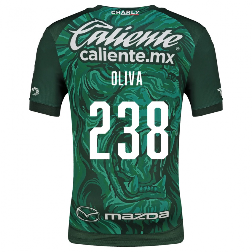 גברים Emiliano Oliva #238 ירוק שחור ג'רזי ביתית 2026/27 חולצה קצרה