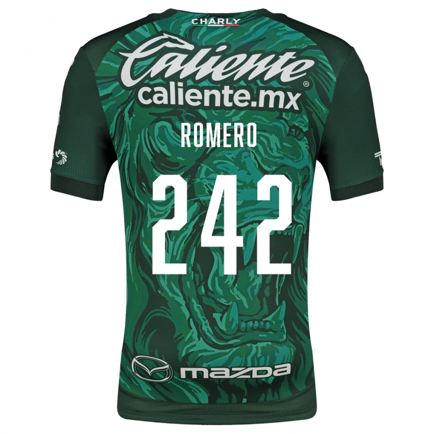 גברים Alan Romero #242 ירוק שחור ג'רזי ביתית 2026/27 חולצה קצרה
