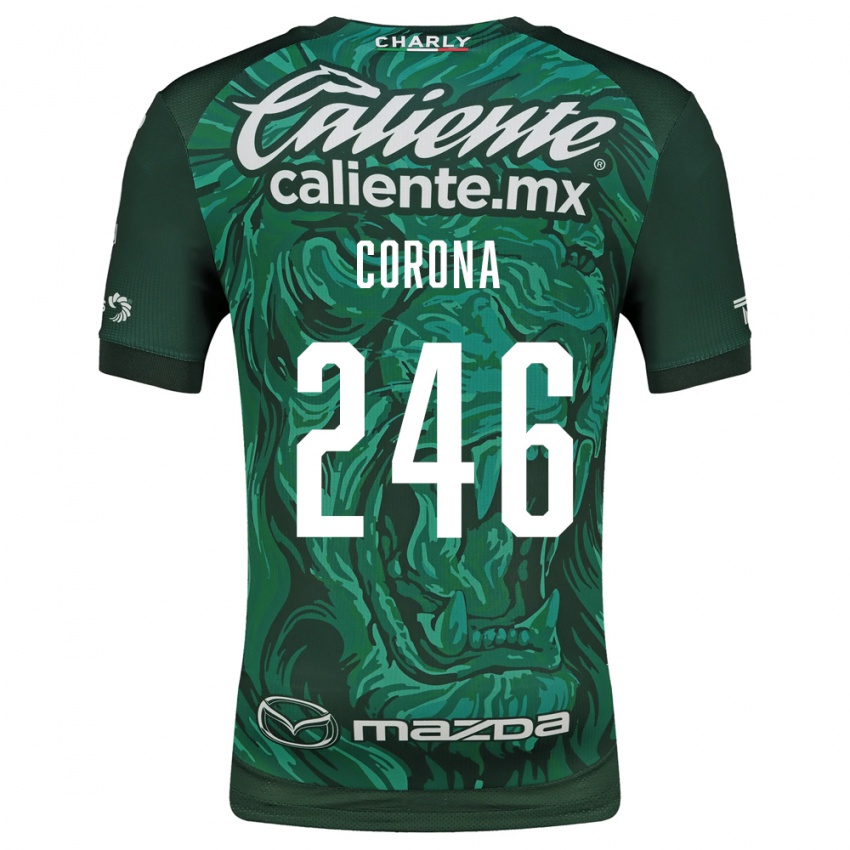 גברים Michael Corona #246 ירוק שחור ג'רזי ביתית 2026/27 חולצה קצרה