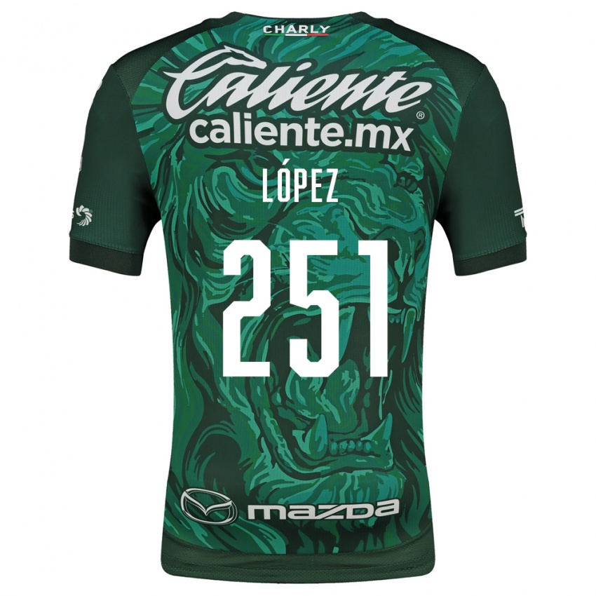 גברים Iván López #251 ירוק שחור ג'רזי ביתית 2026/27 חולצה קצרה